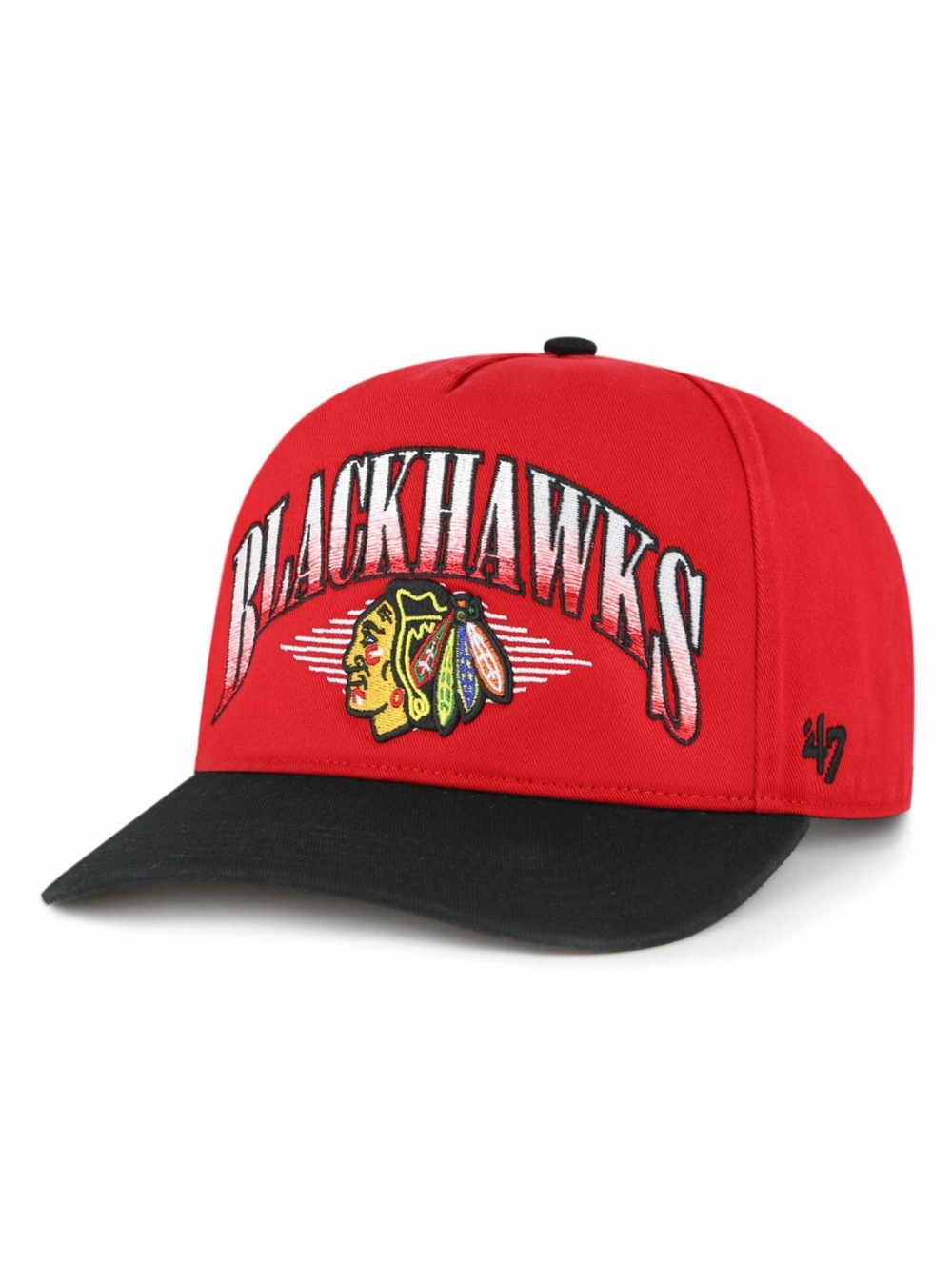 NWT CHICAGO BLACKHAWKS 47 BRAND RED ATKIN HITCH ADJUSTABLE CAP